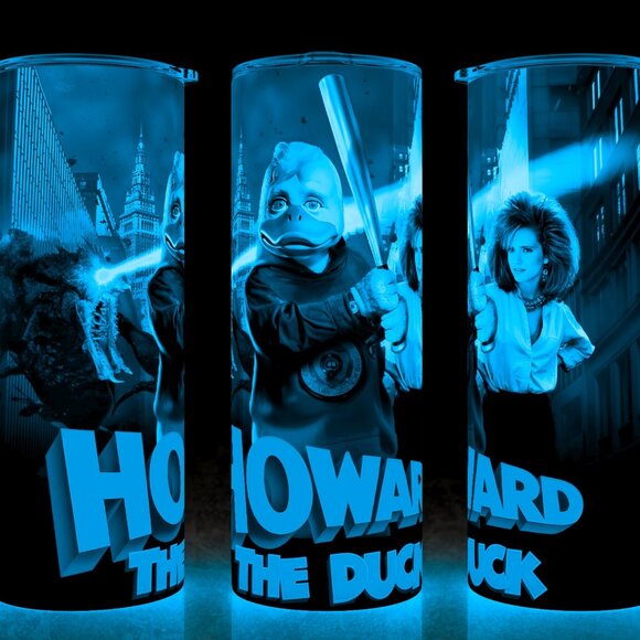 Glow in the Dark Howard the Duck 80s Comic Book Movie Cup Mug Tumbler 20oz - Picture 1 of 4
